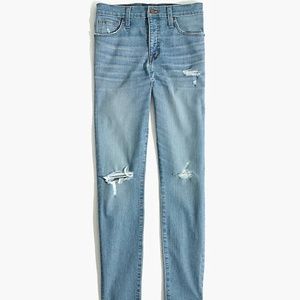 Madewell Ripped 9” High Rise Skinny Jeans
